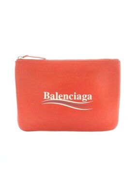 Balenciaga Clutch Leather Red